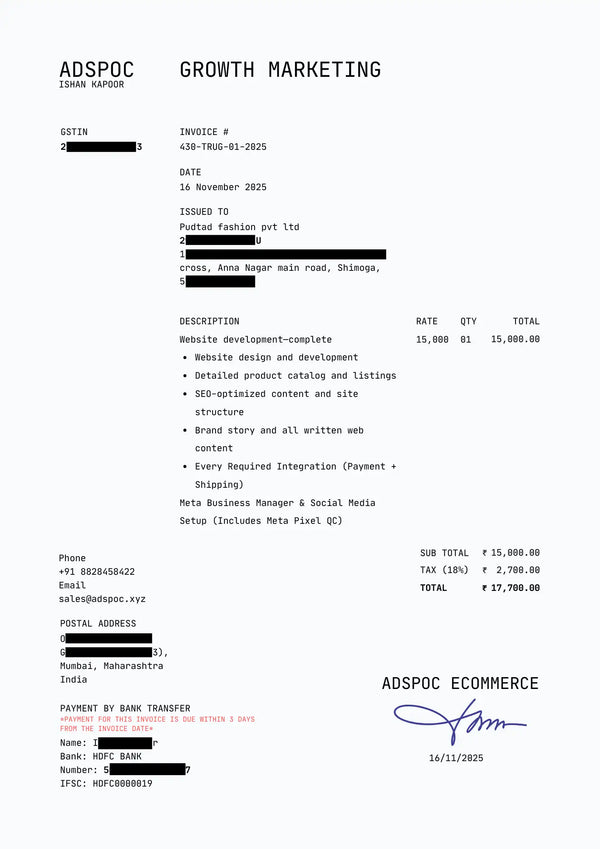 Invoice 7