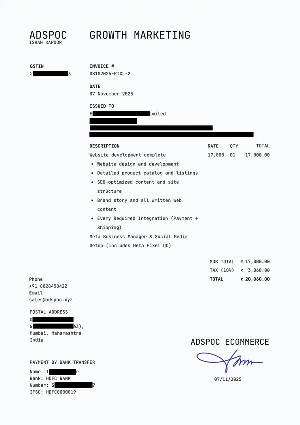 Invoice 8