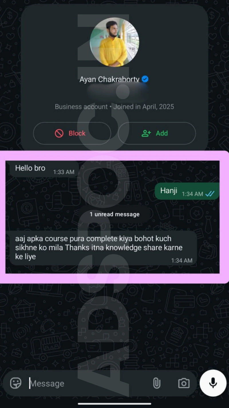 WhatsApp testimonial 6