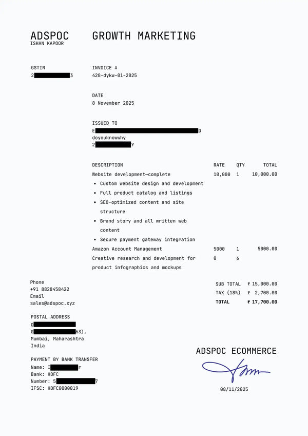 Invoice 4
